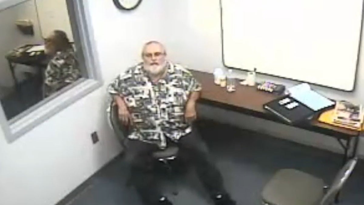 Loril Harp seen in 2015 Arnold, Missouri, police interrogation room