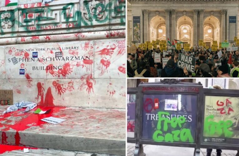 NY Public Library facing $75K cleanup after pro-Palestinian protesters’ vandalism