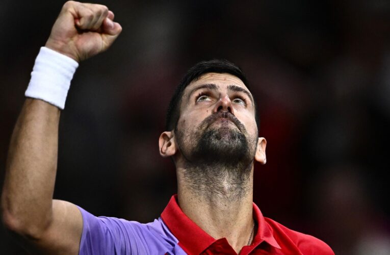 Novak Djokovic beats Tallon Griekspoor in thrilling three-set encounter to reach Paris Masters last eight