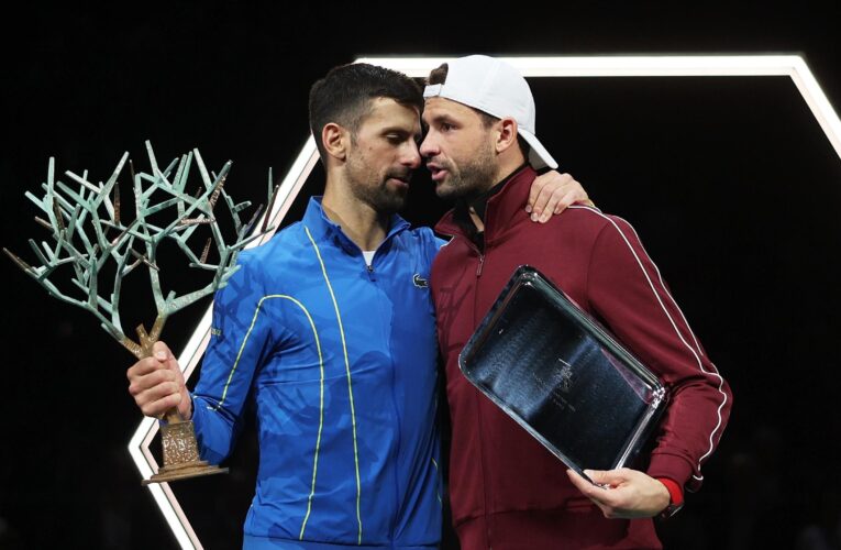 Novak Djokovic breaks off interview to console Grigor Dimitrov after Paris Masters win – ‘I’m sorry, Grigor’