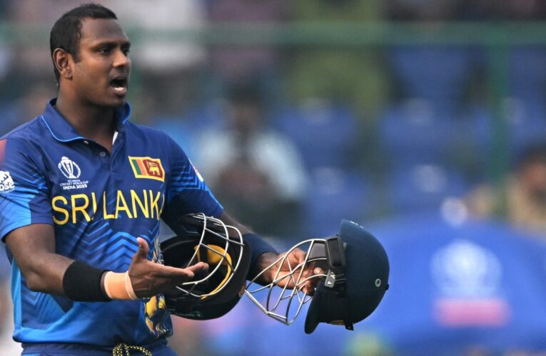 Timed out – Sri Lanka’s Angelo Mathews in unwanted international cricket first in controversial World Cup dismissal