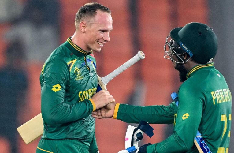 Cricket World Cup: South Africa move second with five-wicket win over Afghanistan as Rassie van der Dussen hits 76