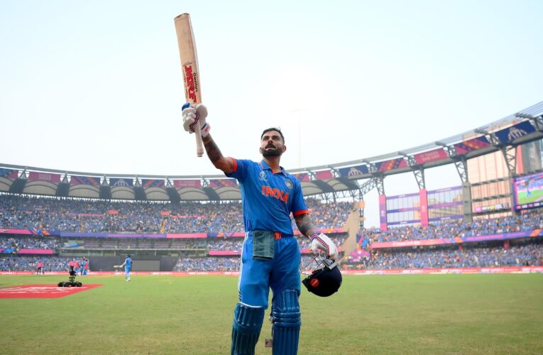 Kohli hits record 50th ODI ton, Shami takes seven as India beat New Zealand to reach final