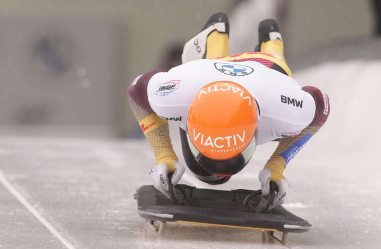 Olympic champion Christopher Grotheer and Tina Hermann bag gold in skeleton World Cup openers in Yanqing