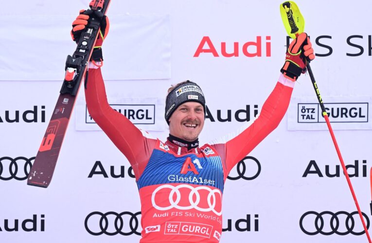 Alpine Ski World Cup: Manuel Feller leads Austrian slalom sweep as Britain’s Dave Ryding finishes fourth