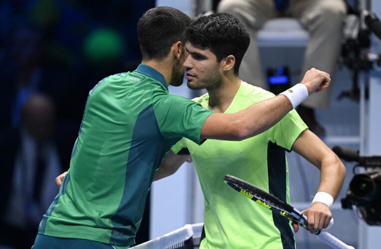 ‘I’m not at his level’ – Carlos Alcaraz admits ‘unbelievable’ Novak Djokovic is superior indoors after ATP Finals defeat