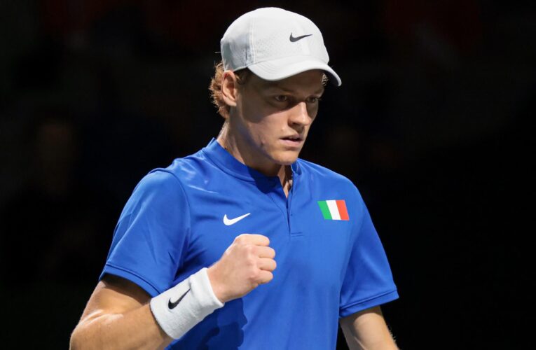 Jannik Sinner and Lorenzo Sonego star as Italy make Davis Cup semi-finals with win over Netherlands