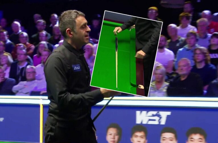 Ronnie O’Sullivan ‘disgusted’ as he drops cue on table in frustration after shot, Jimmy White reacts at UK Championship