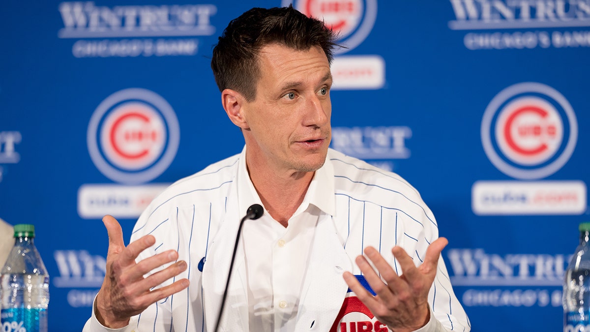 Craig Counsell speaks to reporters