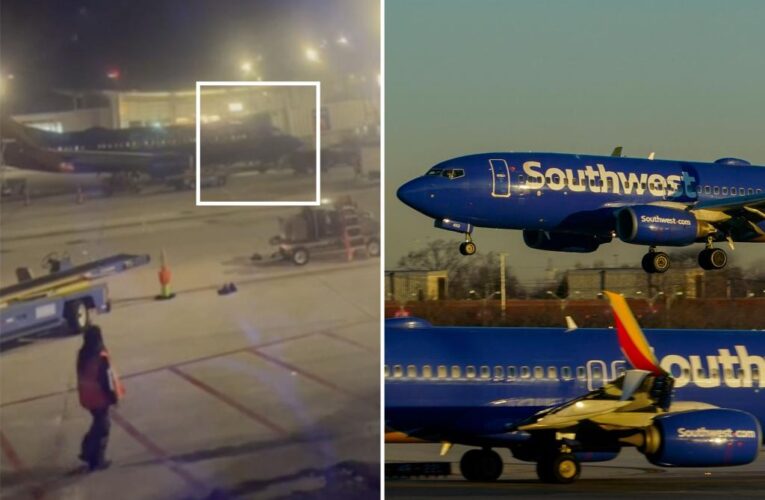 Southwest Airlines passenger escapes through emergency hatch