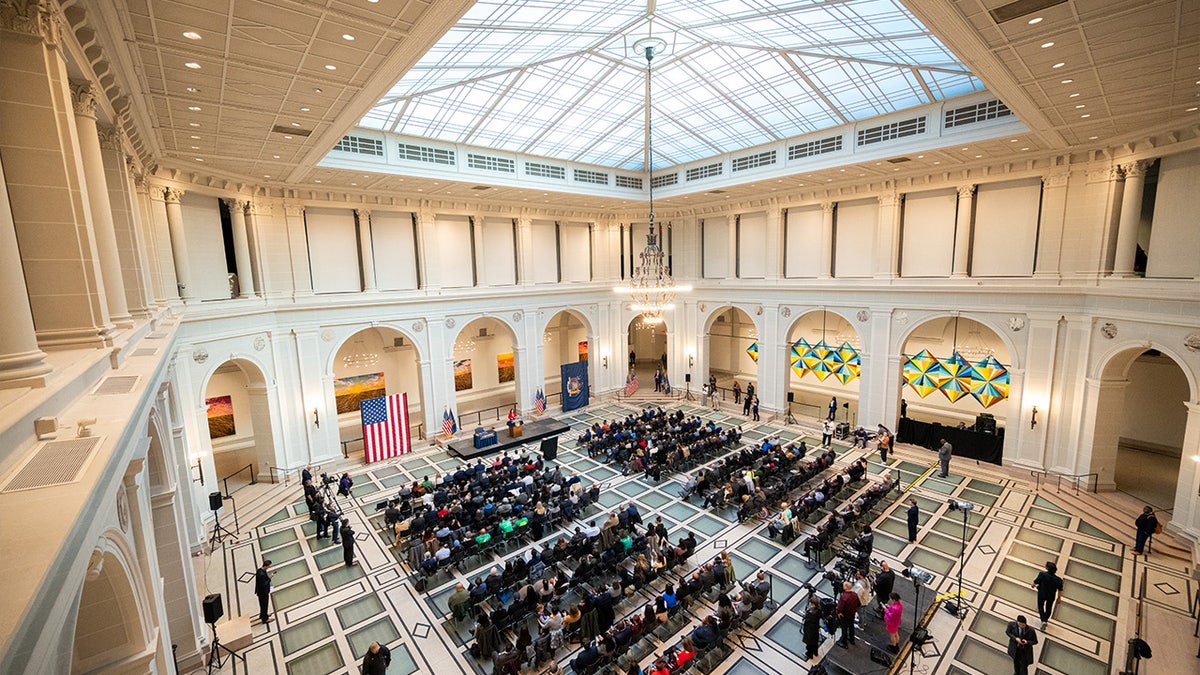 Overview of signing ceremony