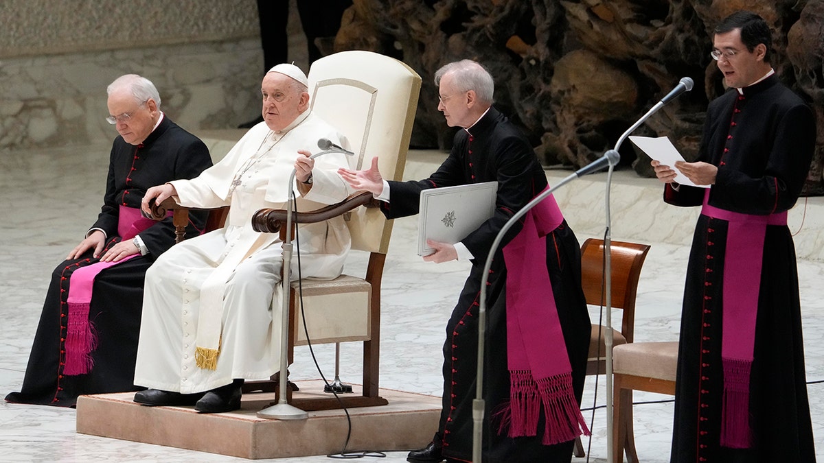 The pope, other clergy