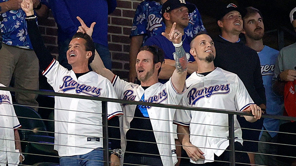 Creed at the Rangers game