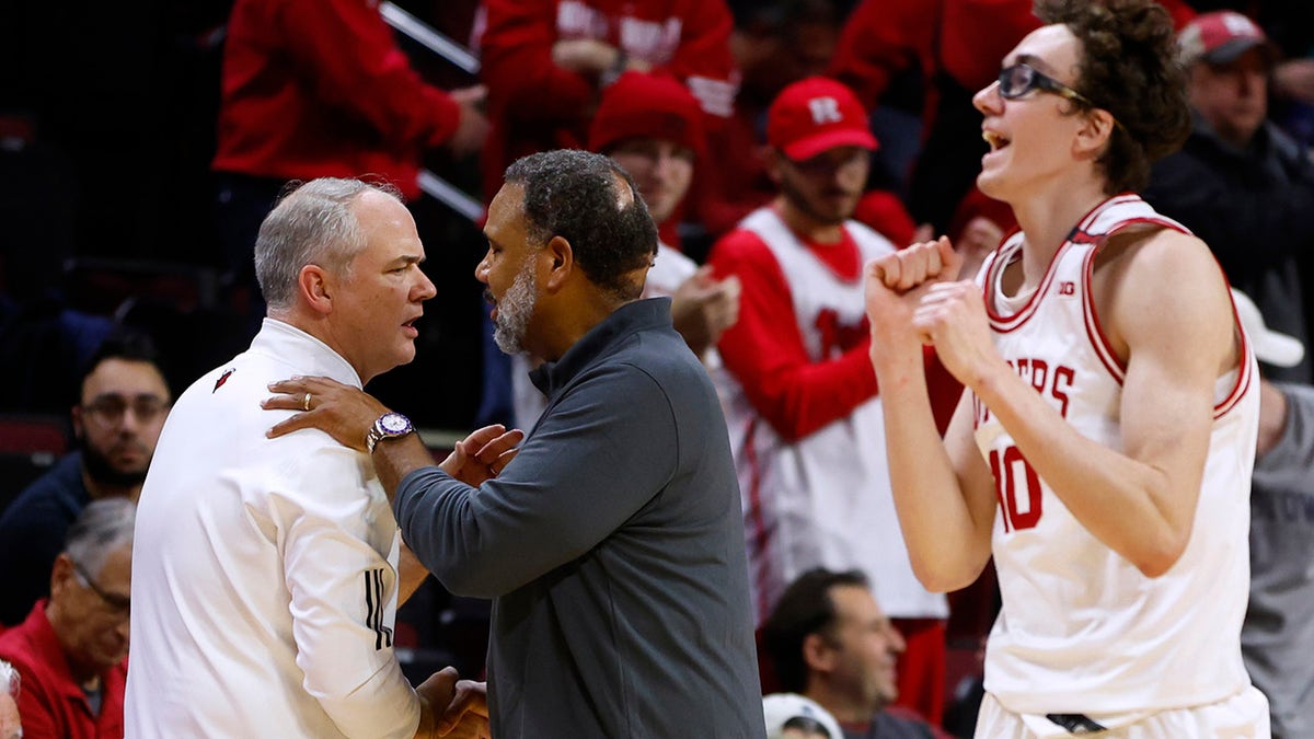 Rutgers celebrates a win