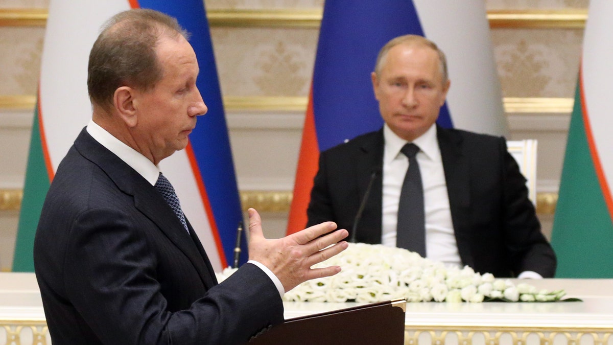 Putin observes a session in Uzbekistan