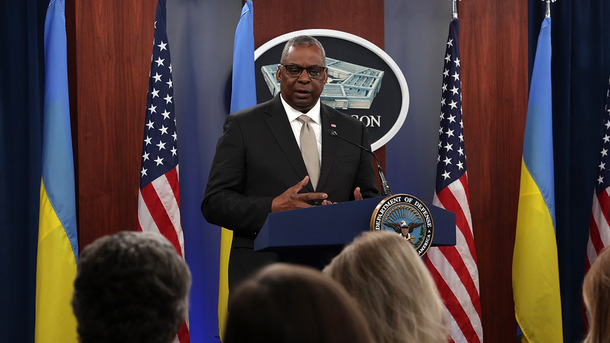 Lloyd Austin at a press briefing