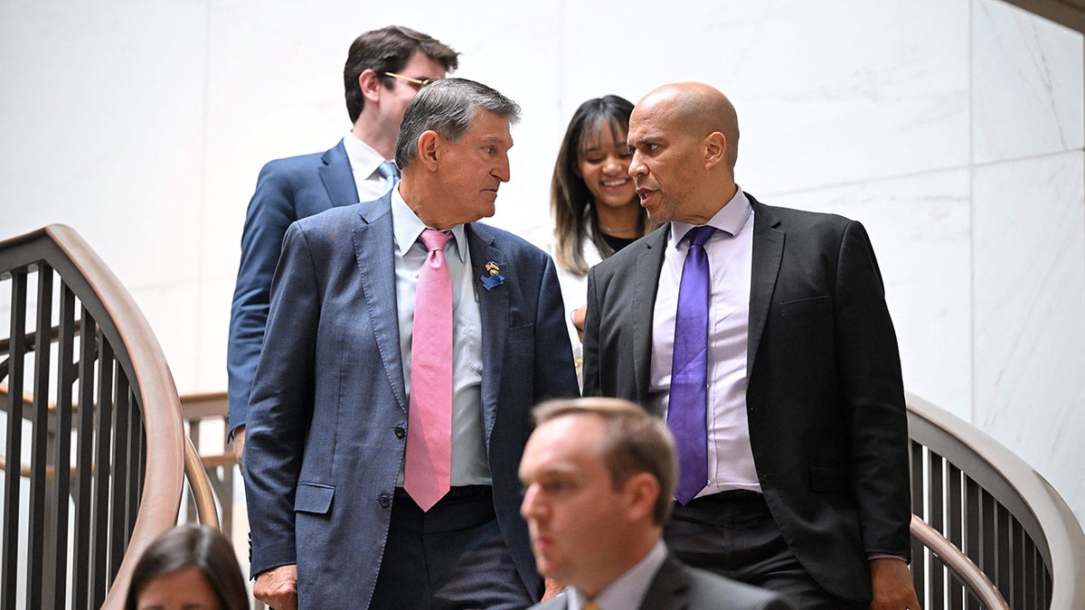 Booker talks to Manchin