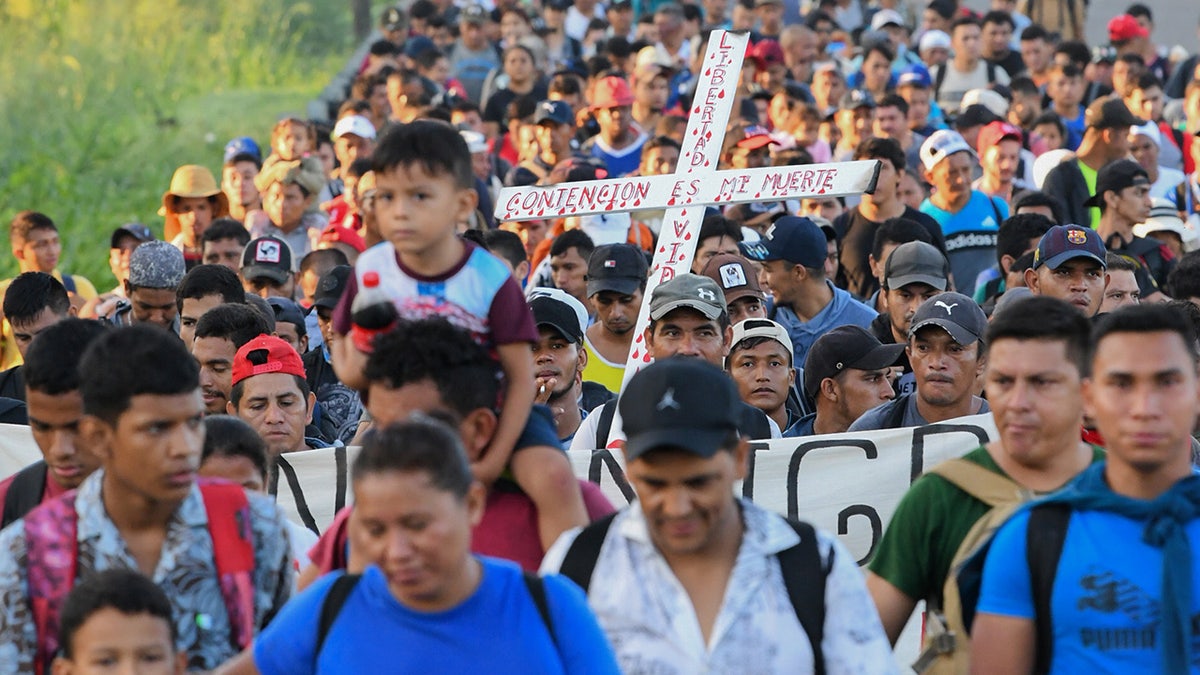 Migrant caravan in Mexico