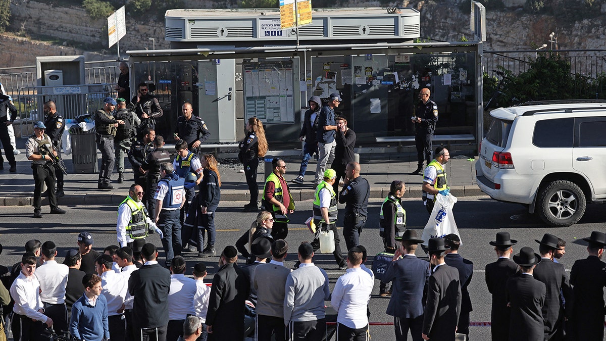 People standing, waiting