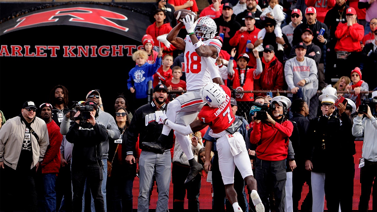 Marvin Harrison Jr. scores a touchdown