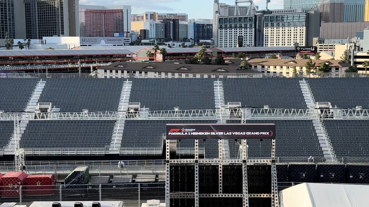 Grandstands at the Las Vegas F1