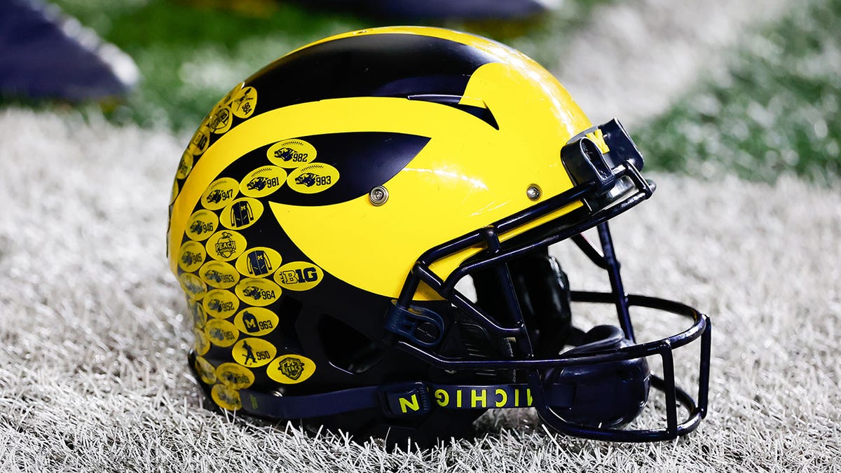 Michigan football helmet