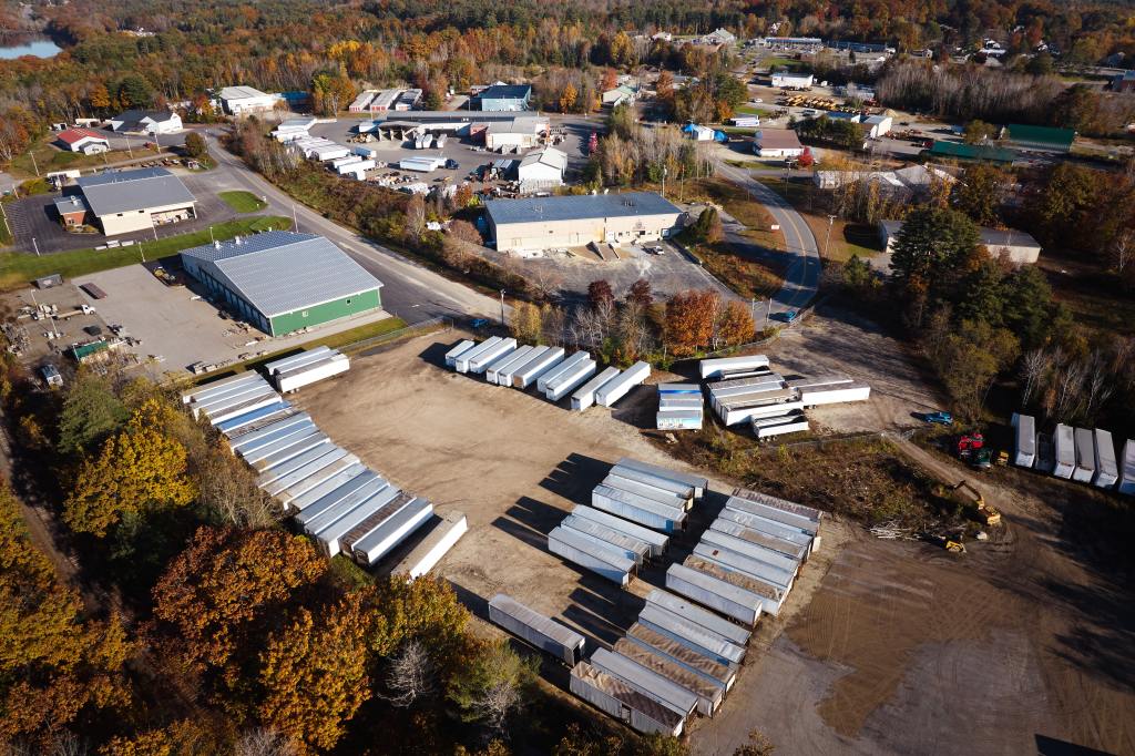 The lot of trailers where Card was found.