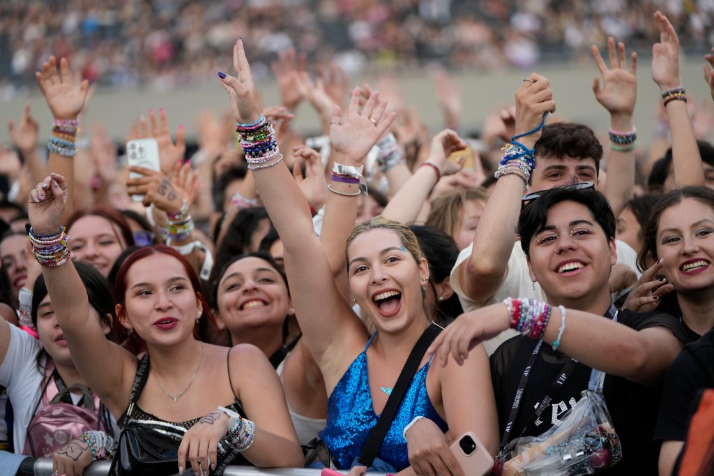 Fans at the Eras Tour in Buenos Aires on Nov. 9.