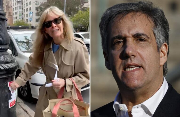 Michael Cohen films woman ripping Israeli hostagessigns in NYC