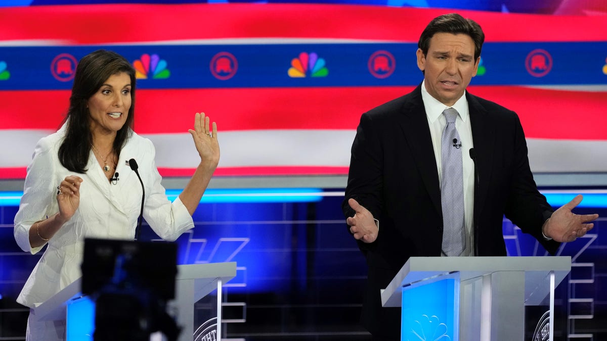 DeSantis and Haley are battling for second place, far behind Donald Trump