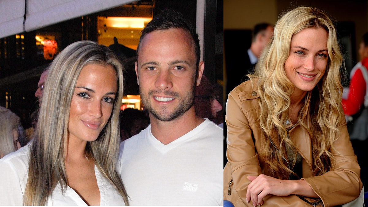 Reeva Steenkamp and Oscar Pistorius pose together Jan. 13, 2013