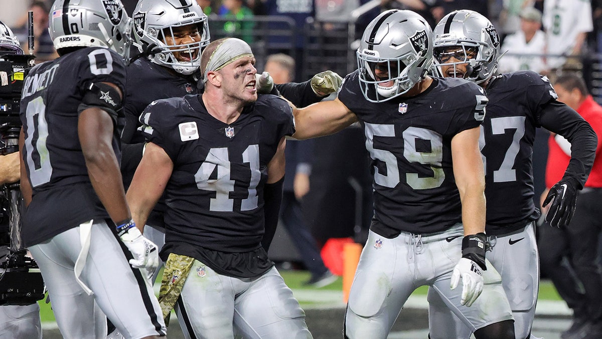 Raiders celebrate