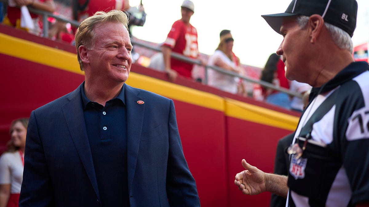 NFL commissioner Roger Goodell at Kansas City Chiefs game