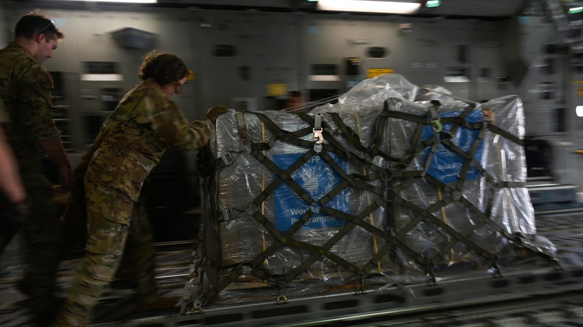 HUMANITARIAN AID ARRIVING IN GAZA