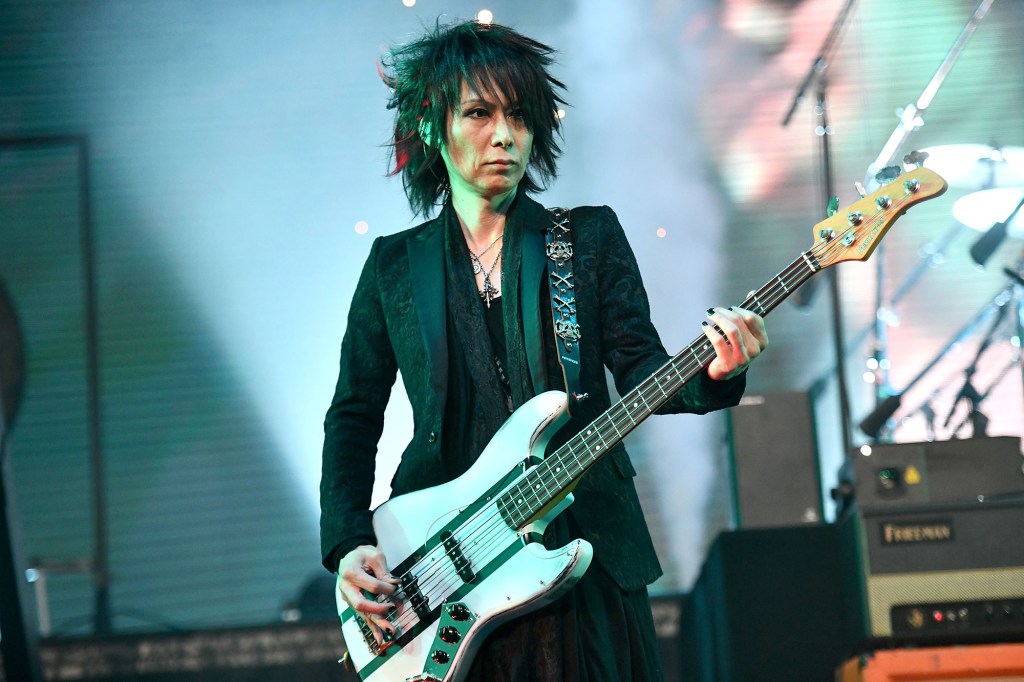 Heath of  X Japan performs during Coachella 2018. 
