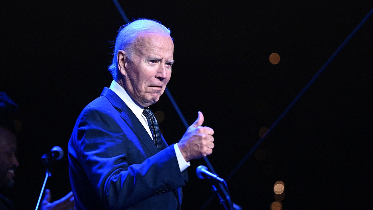 Biden thumbs up