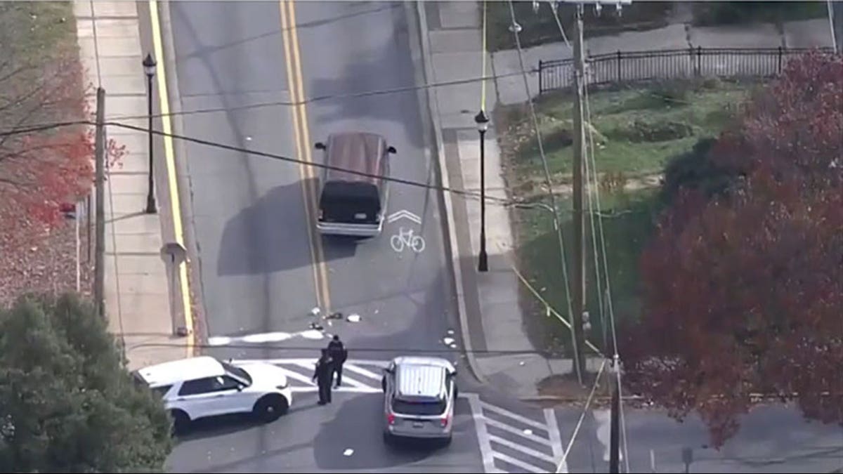 aerial view of maryland school crash