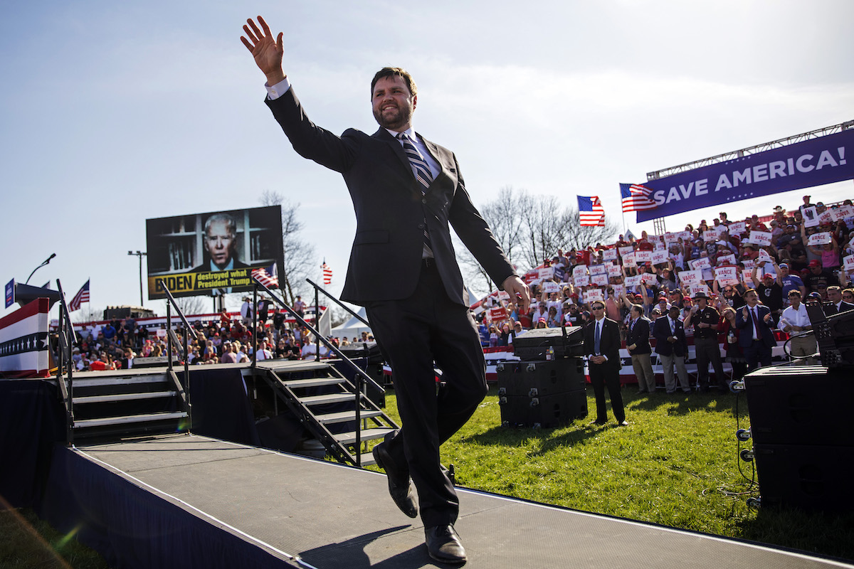 A photograph of J.D. Vance.