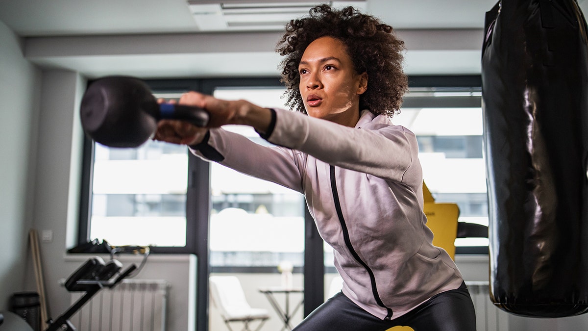 health and fitness woman in gym