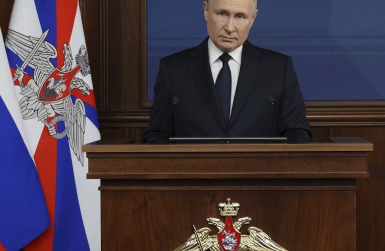 President Vladimir Putin says his troops are “holding the initiative” in Ukraine