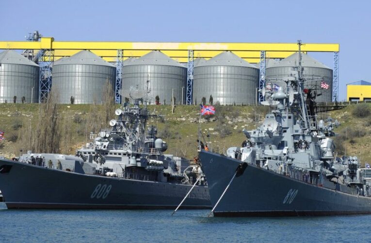 Russian naval ship stationed in occupied Crimea destroyed by Ukrainian forces