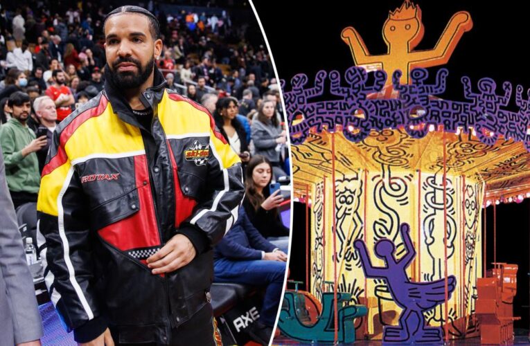 Drake resurrects Luna Luna, an LA amusement park filled with works by Keith Haring, Jean-Michel Basquiat and other famed artists