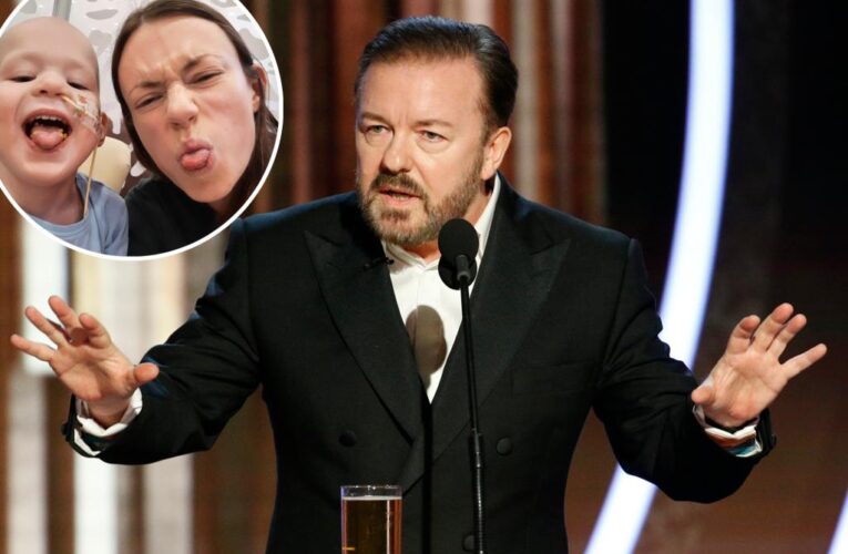 Ricky Gervais slammed for joking about terminally ill children