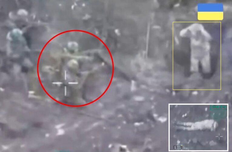 Video appears to show Russians executing Ukrainian soldiers