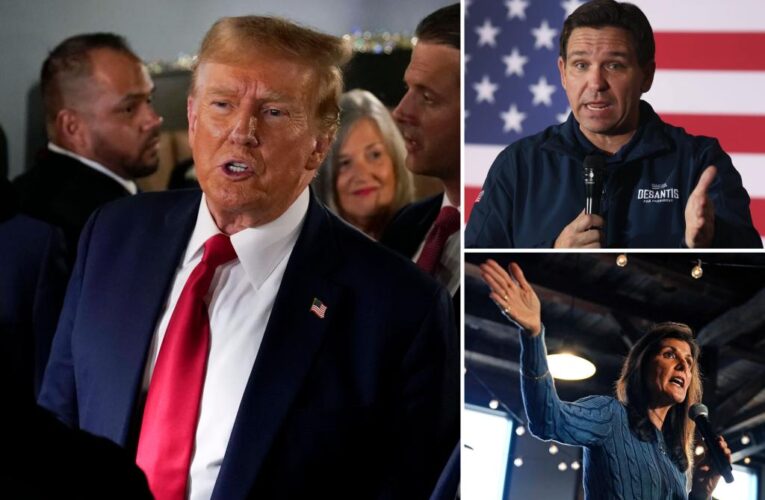 Trump tells Iowa voters Dems are ‘funding’ Nikki Haley, ‘contributing to’ Ron DeSantis to keep him out of 2024 GOP presidential race