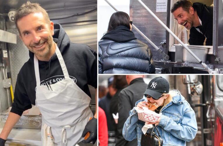  Bradley Cooper spotted slinging cheesesteaks in NYC — and Gigi Hadid, Irina Shayk drop by