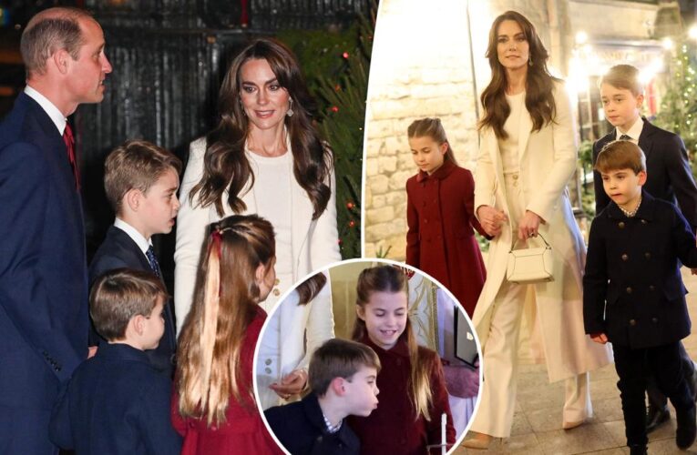 Prince Louis blows out Charlotte’s candle at Kate Middleton’s Christmas concert