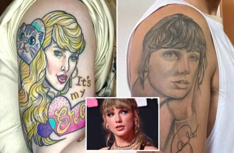 Swifties get Taylor Swift’s face tattooed on them
