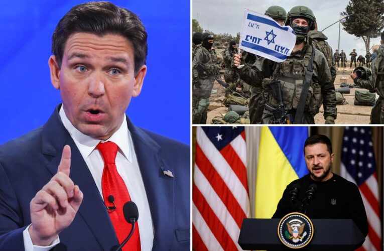 Ron DeSantis says he’d rather US back Israel over Ukraine