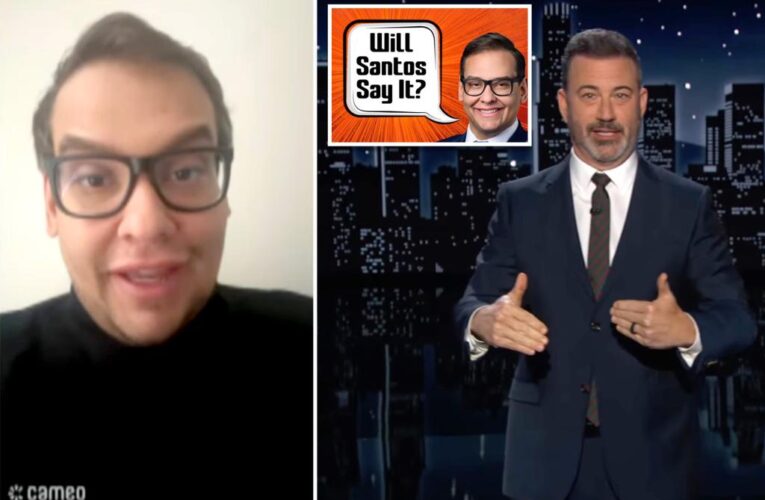 George Santos threatens to sue Jimmy Kimmel in Cameo spat